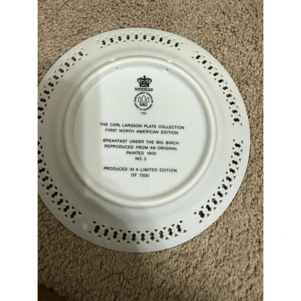 Set of 4 COLLECTORS ITEM Bing & Grondahl limited edition‎ plates original boxes